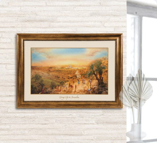 Going Up to Jerusalem Framed Canvas