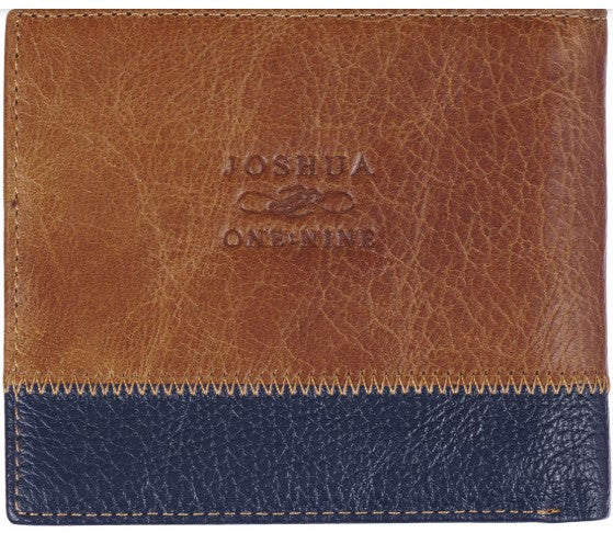 Wallet Leather-Two-tone-Be Strong & Courageous Josh. 1:9