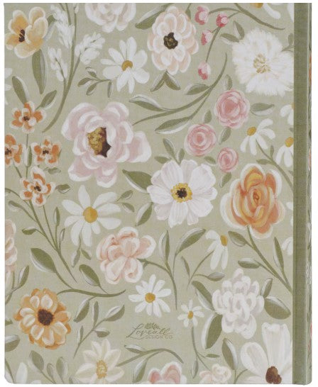 Sage Green Floral Hardcover Amelia Collection Large Print King James Version Note-taking Bible