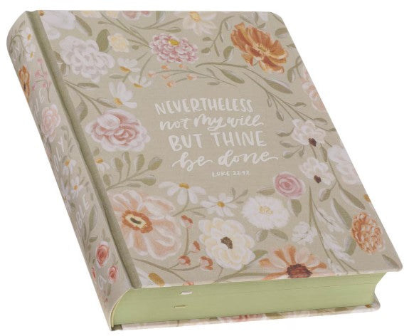 Sage Green Floral Hardcover Amelia Collection Large Print King James Version Note-taking Bible