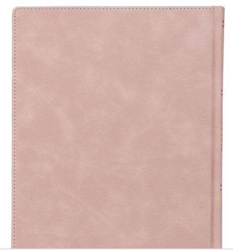 Dusty Peach Faux Leather Hardcover Large Print King James Version Note-taking Bible