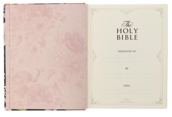 Dusty Peach Faux Leather Hardcover Large Print King James Version Note-taking Bible