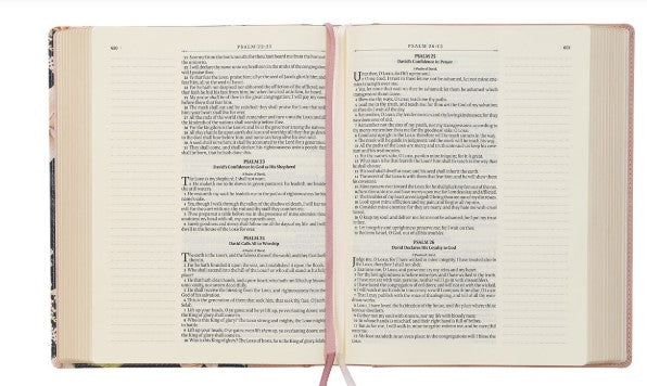 Dusty Peach Faux Leather Hardcover Large Print King James Version Note-taking Bible