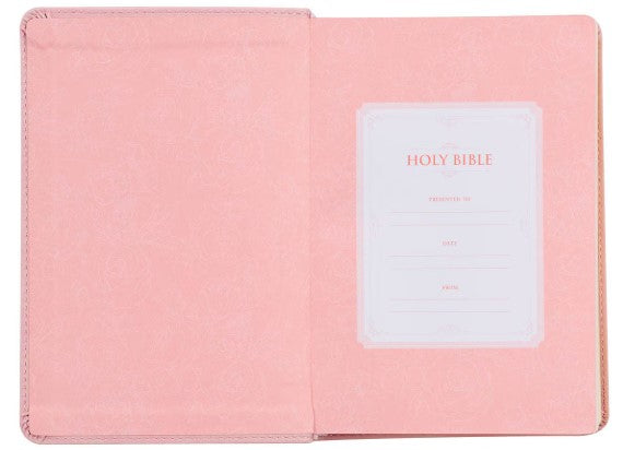 Ballet Pink Large Print Compact King James Version Bible