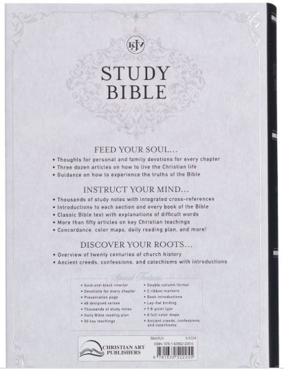 Hardcover Large Print King James Version Study Bible