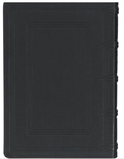 Black Faux Leather King James Study Bible with Thumb Index