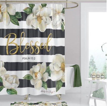 BLESSED MAGNOLIA SHOWER CURTAIN