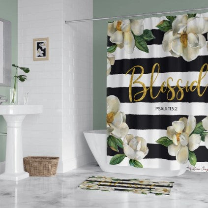 BLESSED MAGNOLIA SHOWER CURTAIN