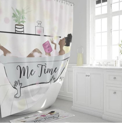 ME TIME SHOWER CURTAIN