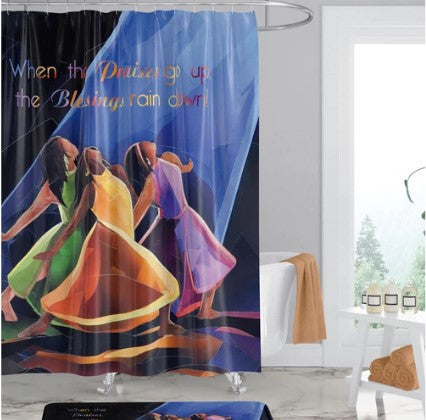 PRAISES GO UP SHOWER CURTAIN