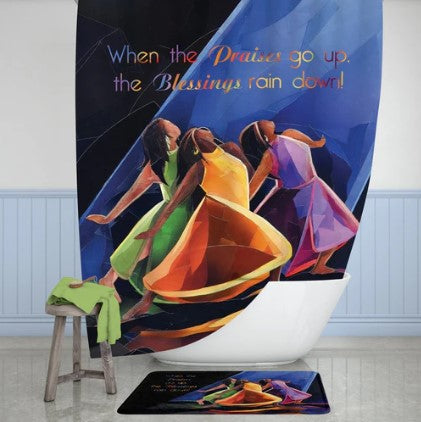 PRAISES GO UP SHOWER CURTAIN