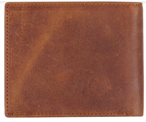 Men's Diesel Brown Full Grain Cowhide Leather Bifold Rhino Armor™ Wallet