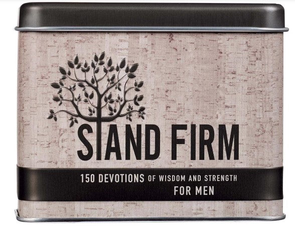 Stand Firm Devotional Cards in a Tin for Men